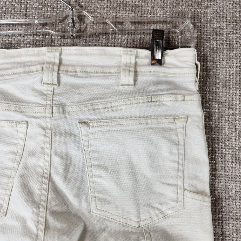 Dovetail Workwear Maven Slim Carpenter Shorts Womens 4 White Canvas 29x11 - Picture 9 of 13